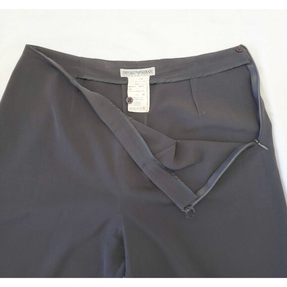 EMPORIO ARMANI Womens Dark Gray  2-Piece Pant Power Suit Blazer Jacket 38 / 40 - Picture 8 of 16